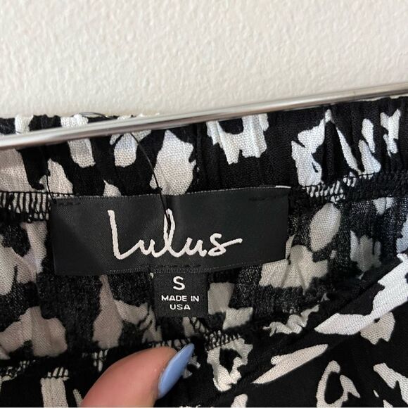 Lulu’s Yana Black and White Leopard Print Tie-Front Shorts - Picture 10 of 11